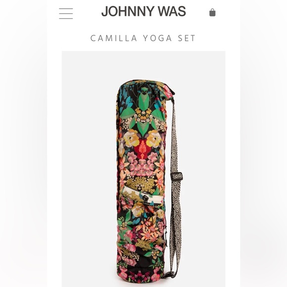 Johnny Was Yoga Mat & Carrying Bag. - Picture 4 of 4